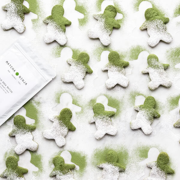 1 CIOTOLA DI BISCOTTI VEGANI AL matcha