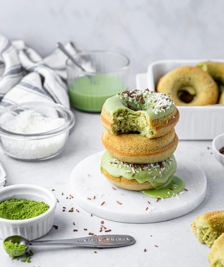 CIAMBELLE AL MATCHA AL FORNO