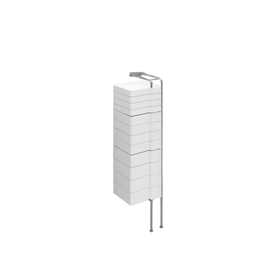 Cassettiera a muro B-Line Spinny Coconut White