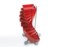 Cassettiera a muro B-Line Spinny Pepper Red