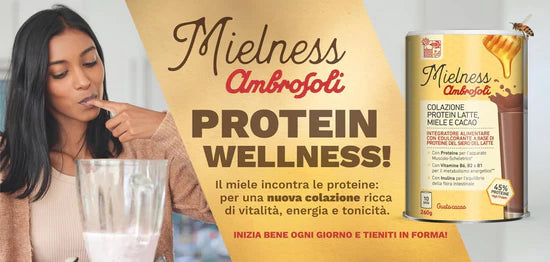 COLAZIONE PROTEIN MIELE E CACAO 260 Gr.