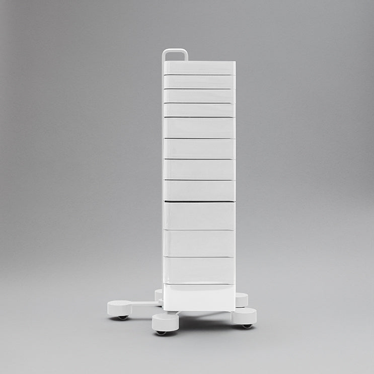 Cassettiera a muro B-Line Spinny Coconut White