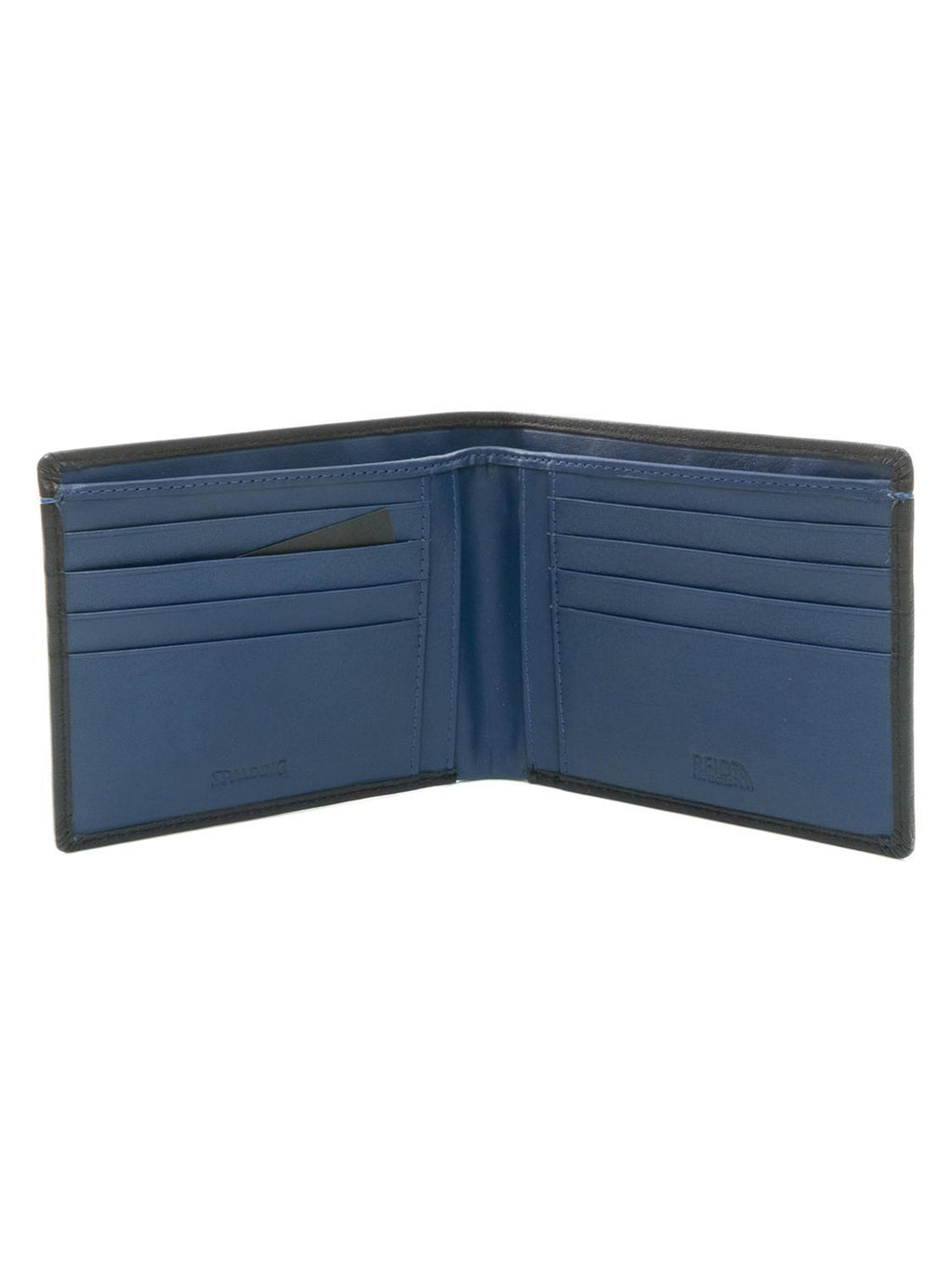 COLOR wallet portafoglio medio in pelle Spalding nero