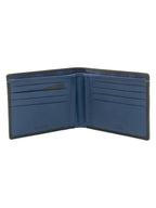COLOR wallet portafoglio medio in pelle Spalding nero