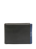 STRIPE wallet piccolo in pelle Spalding nero
