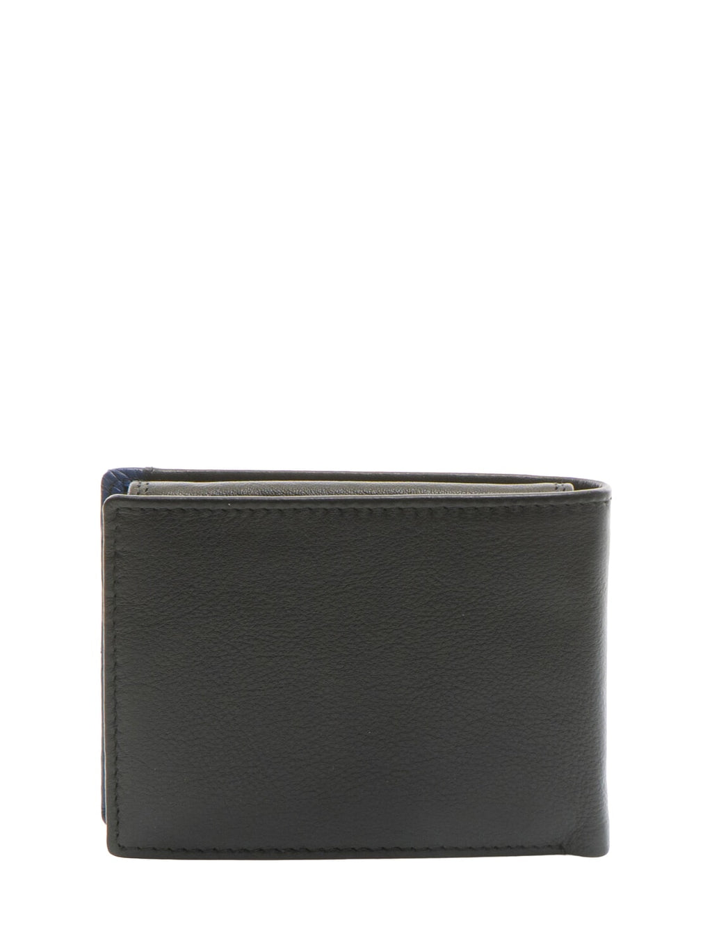 STRIPE wallet piccolo in pelle Spalding nero