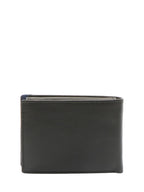 STRIPE wallet piccolo in pelle Spalding nero