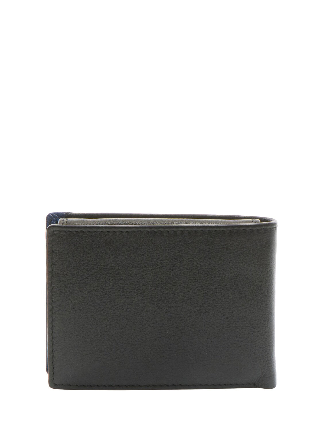 STRIPE wallet piccolo in pelle Spalding nero