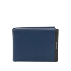 STRIPE Wallet portafoglio medio in pelle Spalding navy