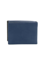 STRIPE Wallet portafoglio medio in pelle Spalding navy