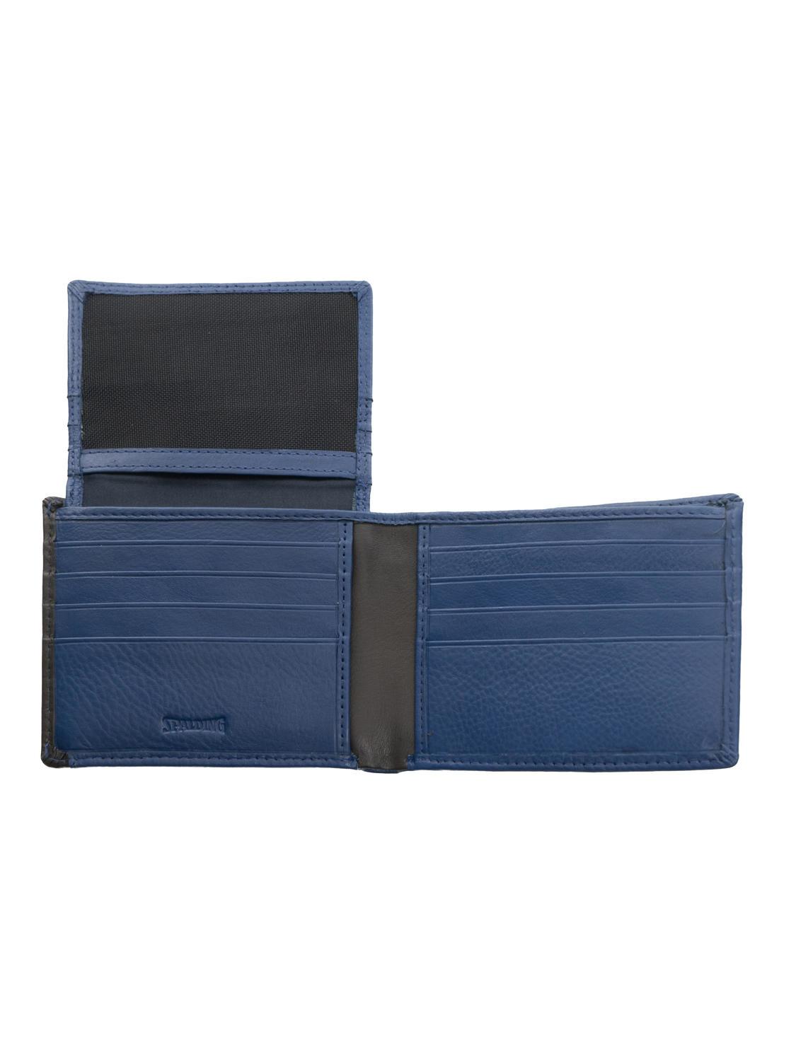 STRIPE portafoglio piccolo in pelle Spalding marrone