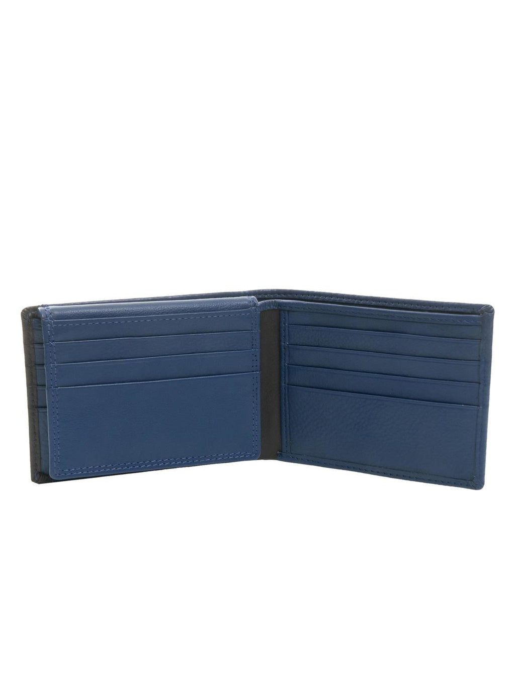 STRIPE Wallet portafoglio medio in pelle Spalding navy