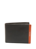 STRIPE Wallet piccolo in pelle Spalding marrone