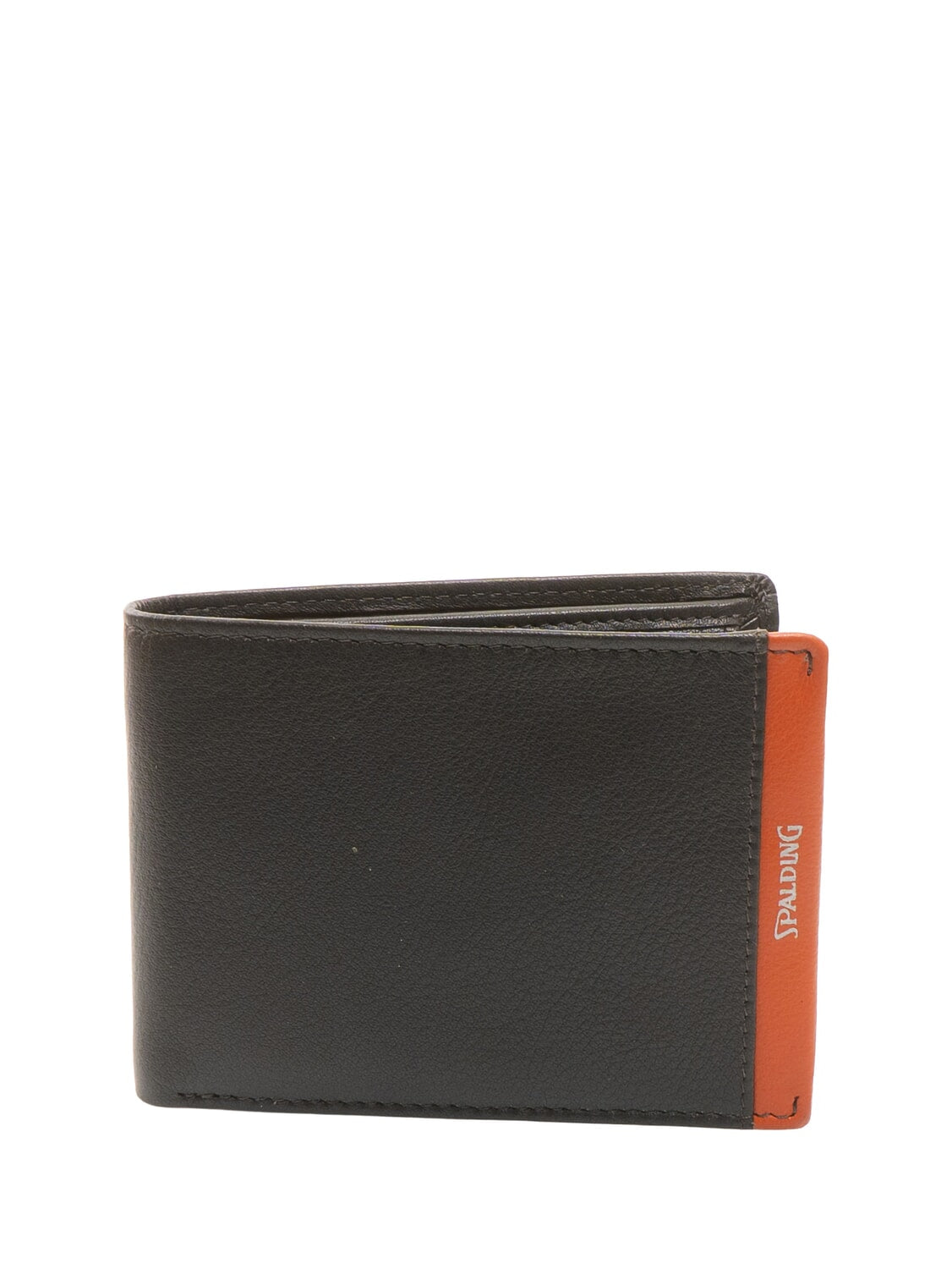 STRIPE Wallet piccolo in pelle Spalding marrone