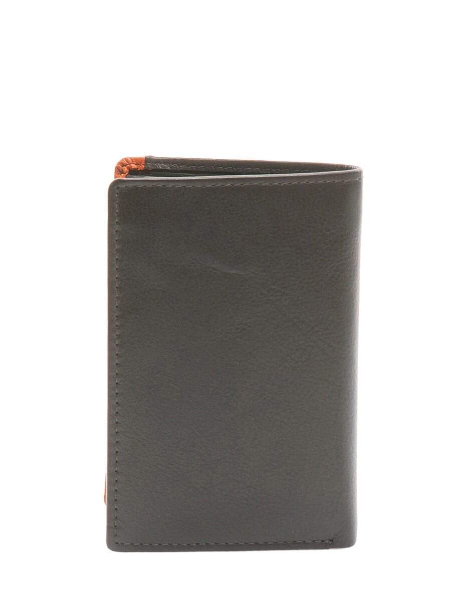 STRIPE Portafoglio verticale Spalding marrone