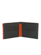 STRIPE Wallet portafoglio in pelle piccolo Spalding marrone