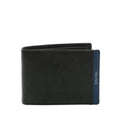 STRIPE portafoglio piccolo in pelle Spalding nero/navy