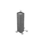 Cassettiera a muro B-Line Spinny Tornado Grey